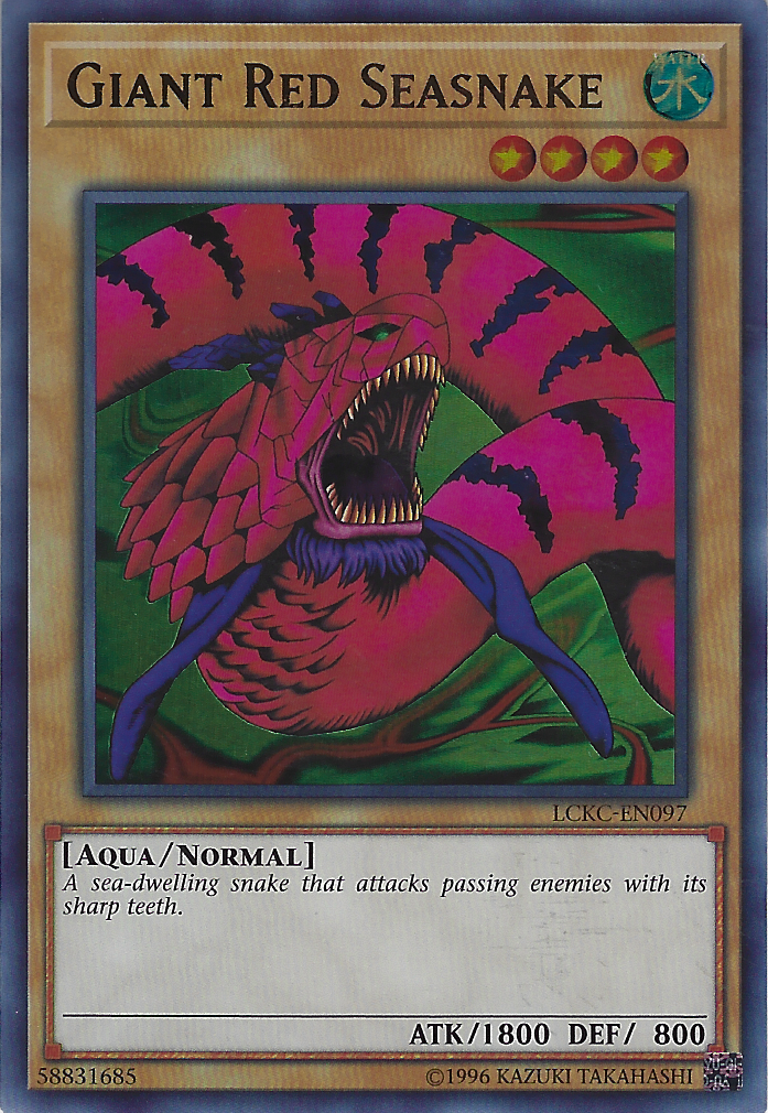 Giant Red Seasnake (2020 Date Reprint)