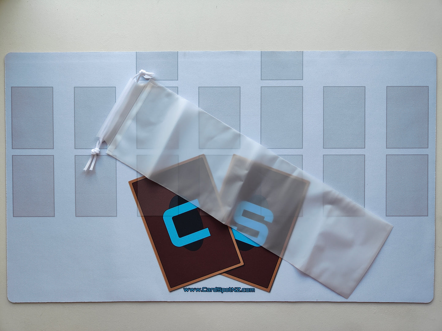 CardSpot White Rubber Playmat