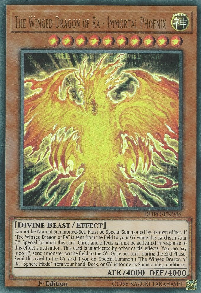 The Winged Dragon of Ra - The Immortal Phoenix