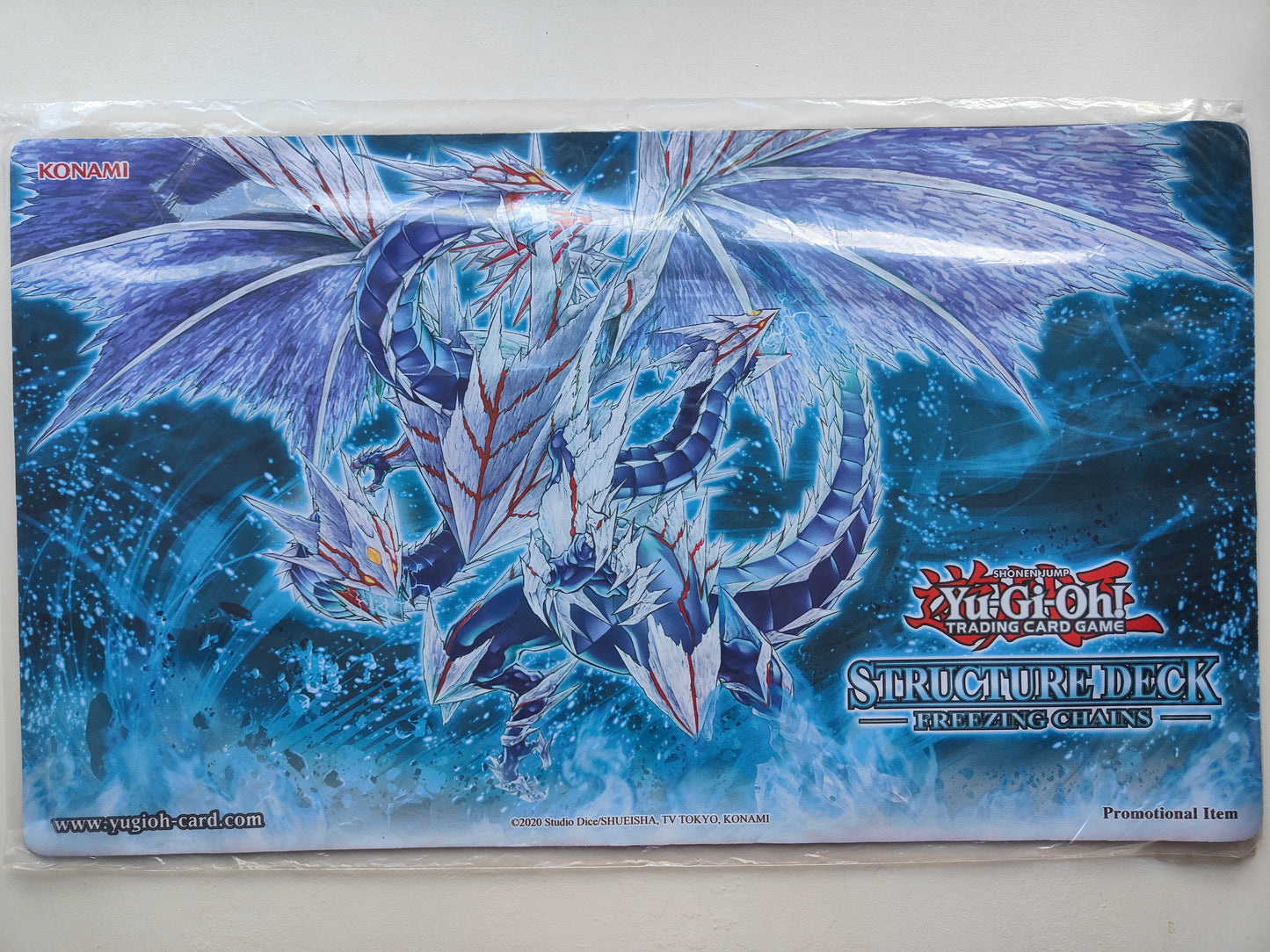 Trishula, Zero Dragon of the Ice Barrier Structure Deck: Freezing Chains Rubber Playmat - Sealed