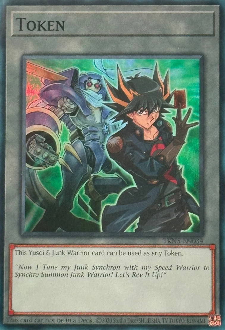 Token: Yusei & Junk Warrior (Sealed)