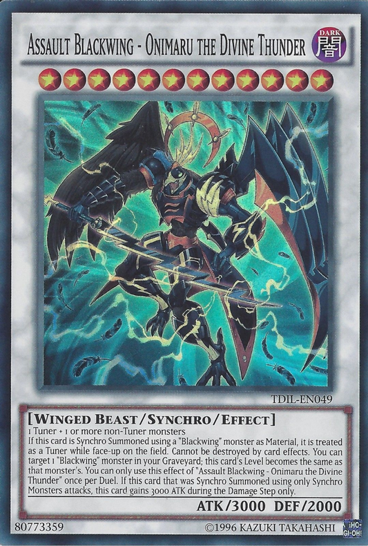 Assault Blackwing - Onimaru the Divine Thunder